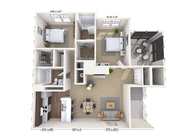 Floorplan image of unit 000121