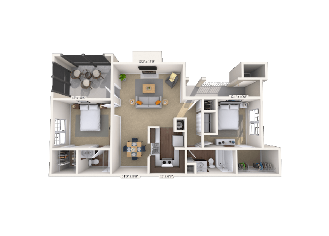 Floorplan image of unit 001006