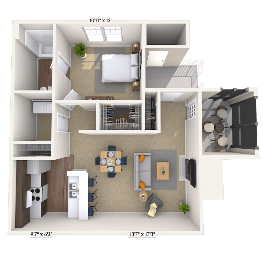Floorplan image of unit 000204