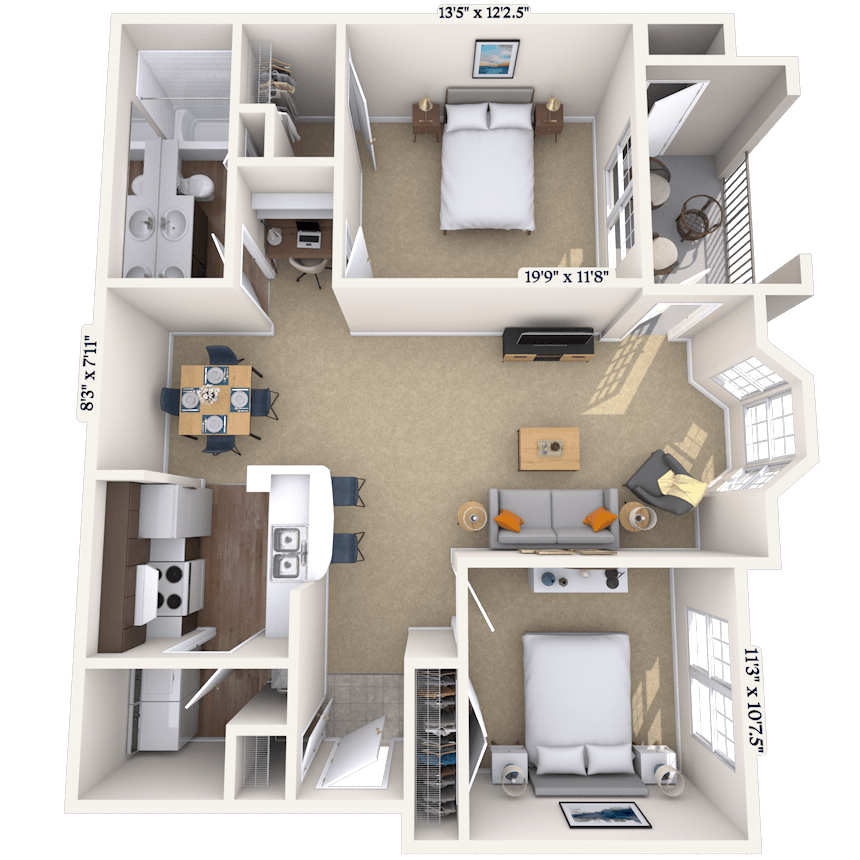 Floorplan image of unit 14141304