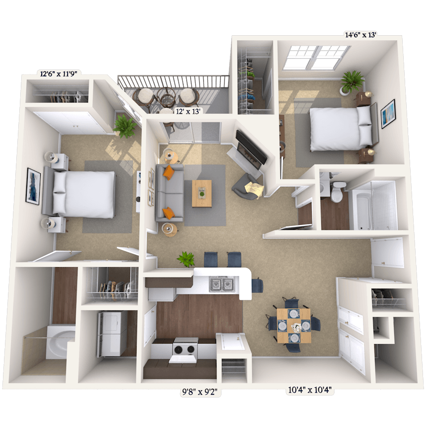 Floorplan image of unit 0404105