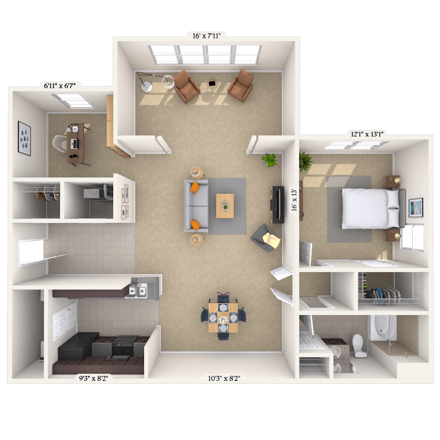 Floorplan image of unit 015102