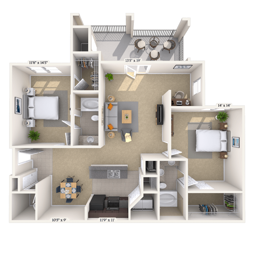 Floorplan image of unit 300103