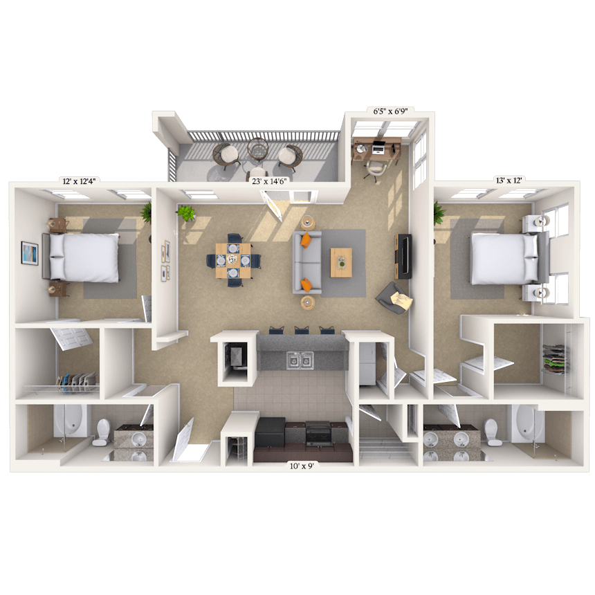 Floorplan image of unit 900201