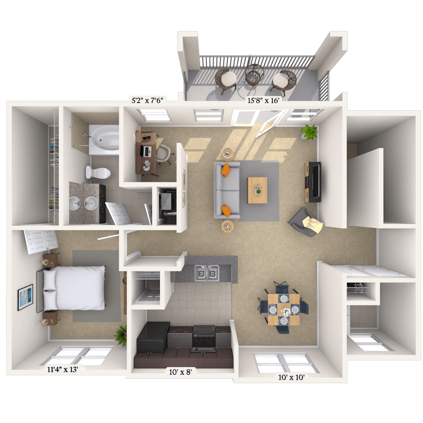 Floorplan image of unit CH3102