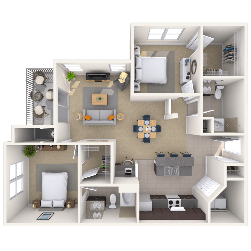 Floorplan image of unit 03302