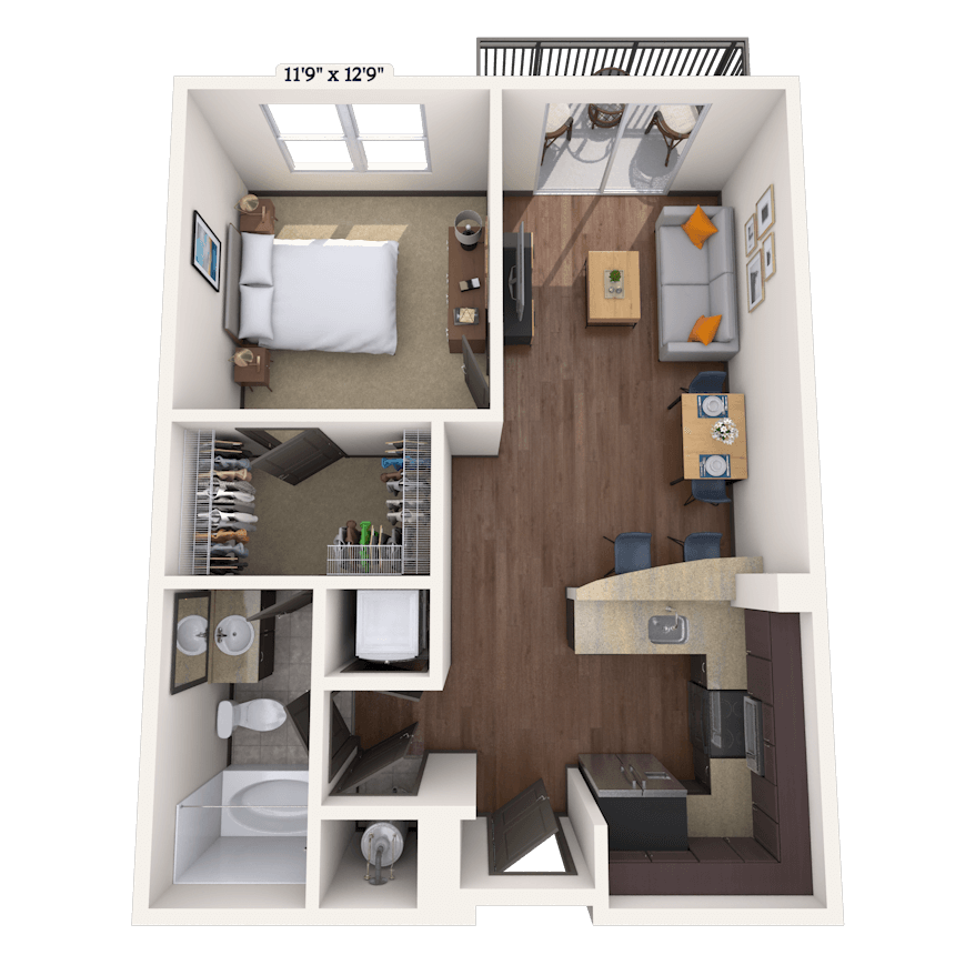 Floorplan image of unit 01710