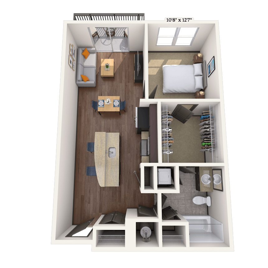 Floorplan image of unit 01124