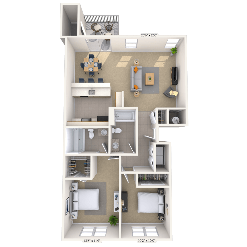 Floorplan image of unit DR186