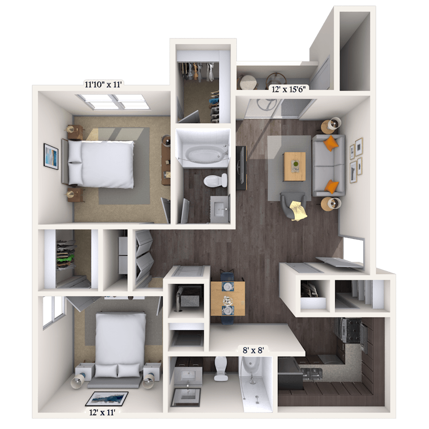 Floorplan image of unit 111103