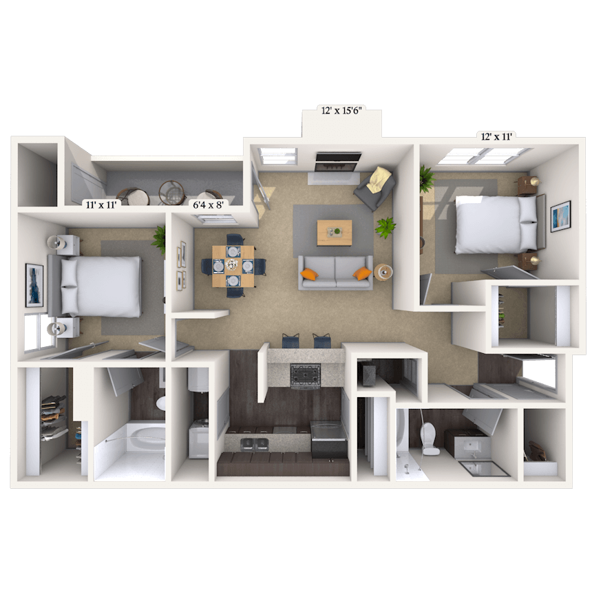 Floorplan image of unit 131305