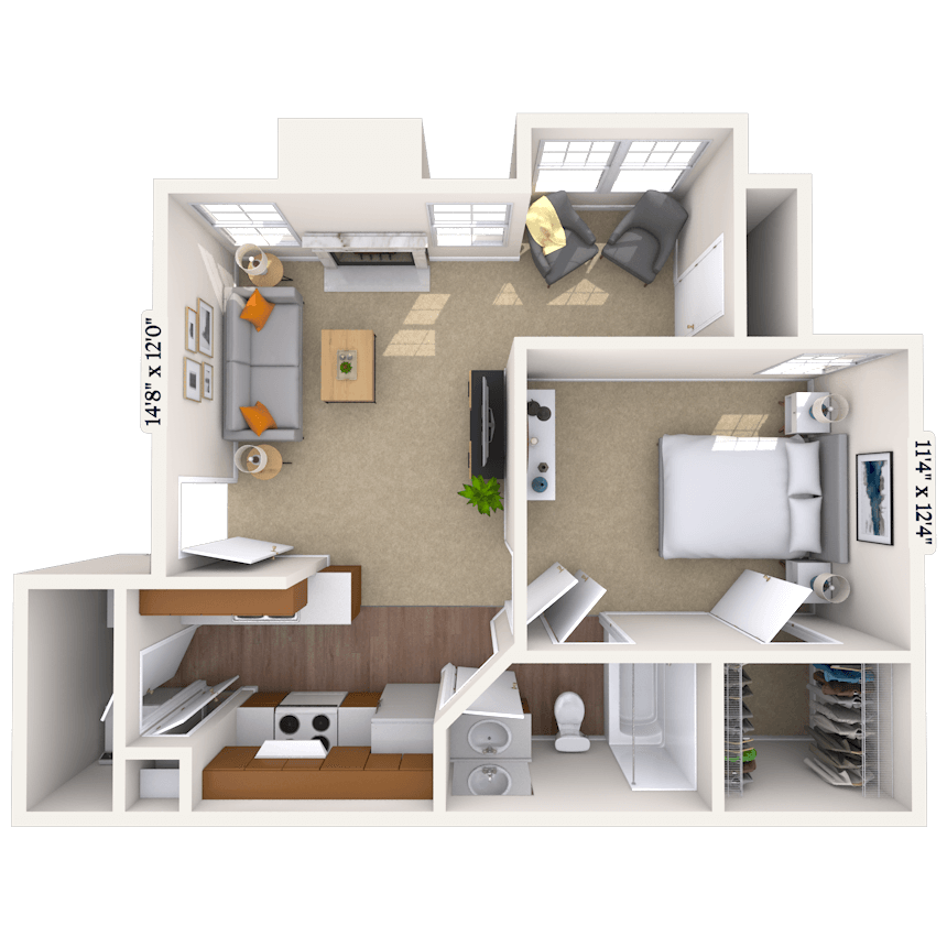 Floorplan image of unit 05509