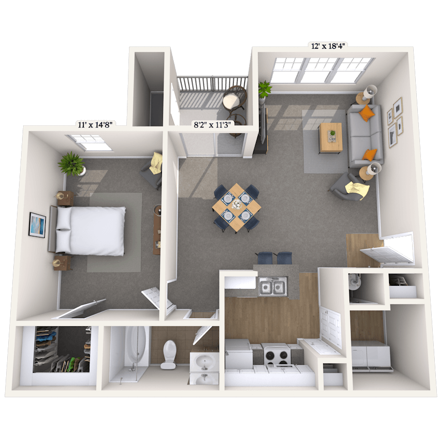 Floorplan image of unit 047001