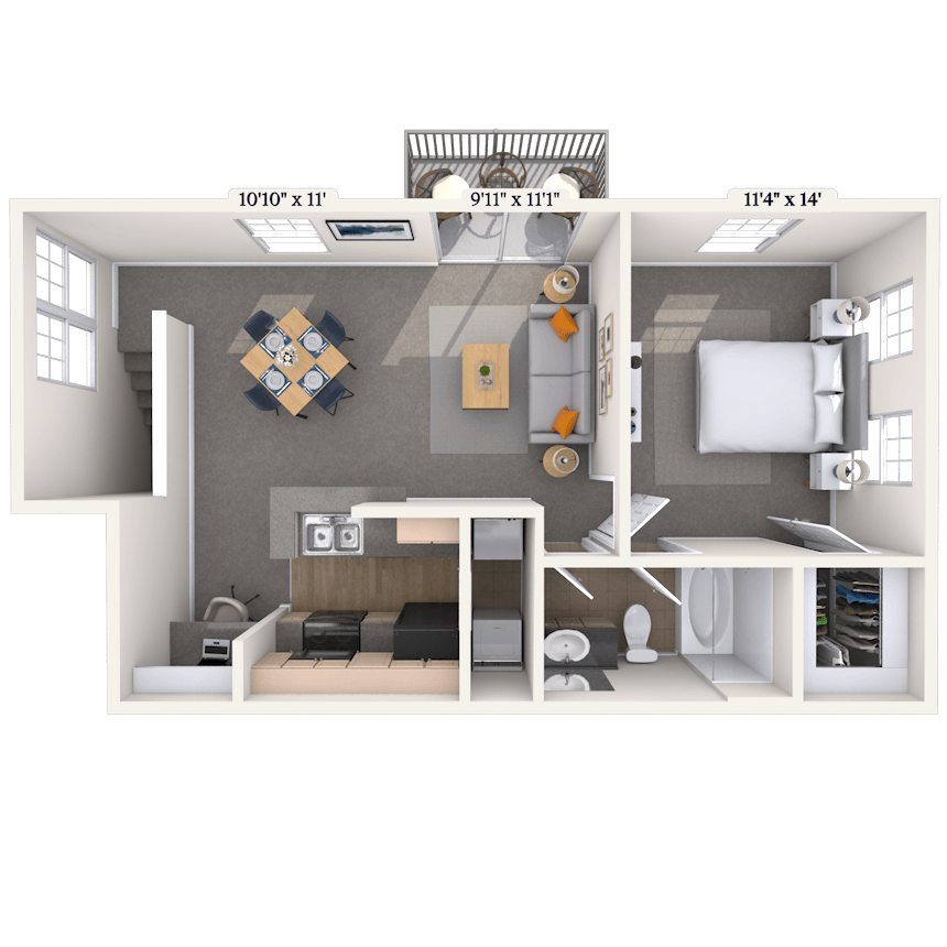 Floorplan image of unit 08804