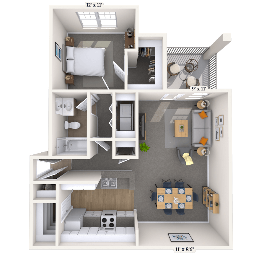 Floorplan image of unit 0107217