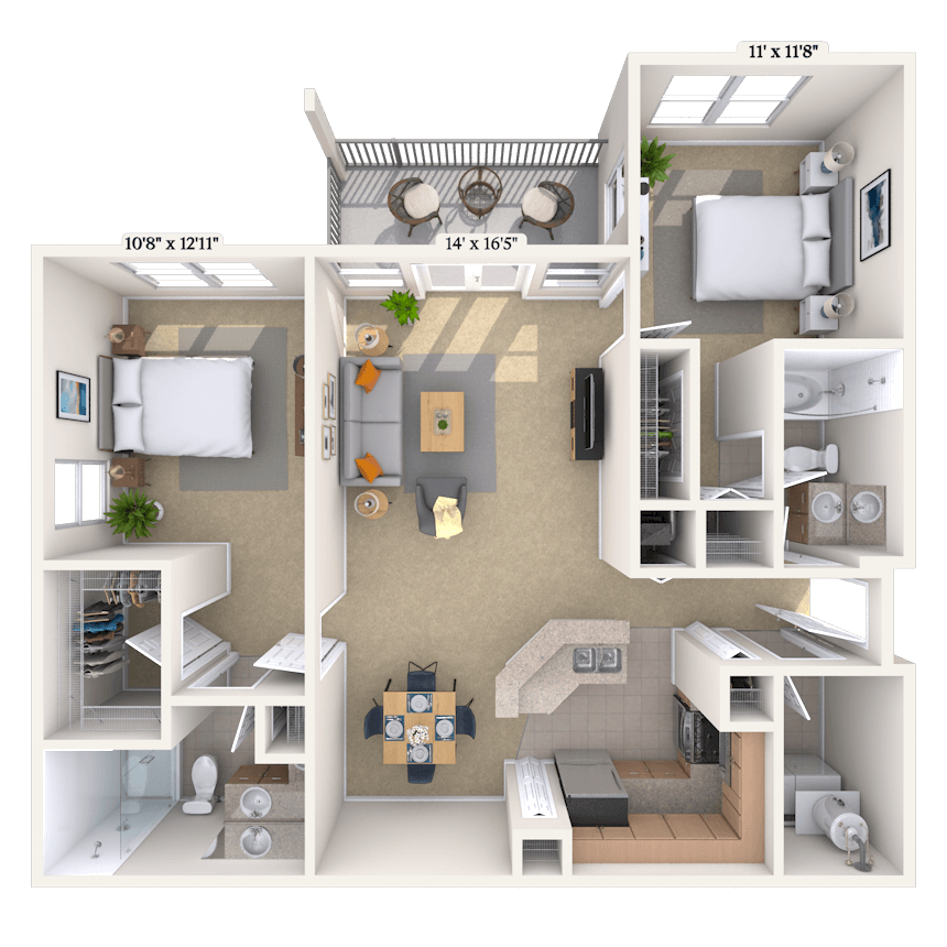 Floorplan image of unit 1111216