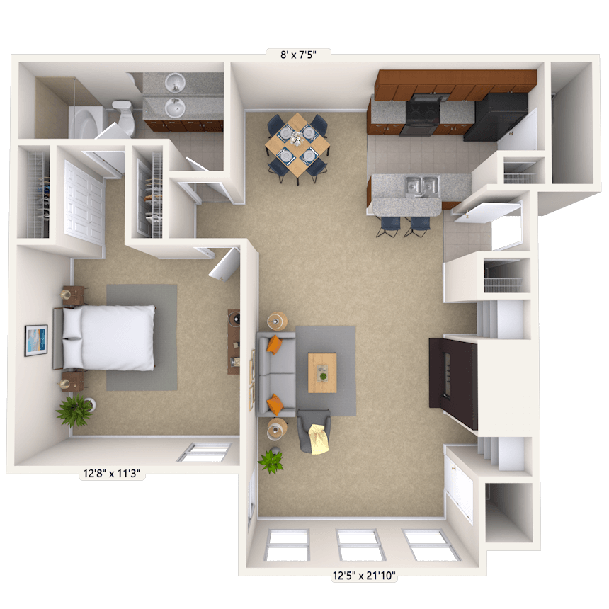 Floorplan image of unit 020204