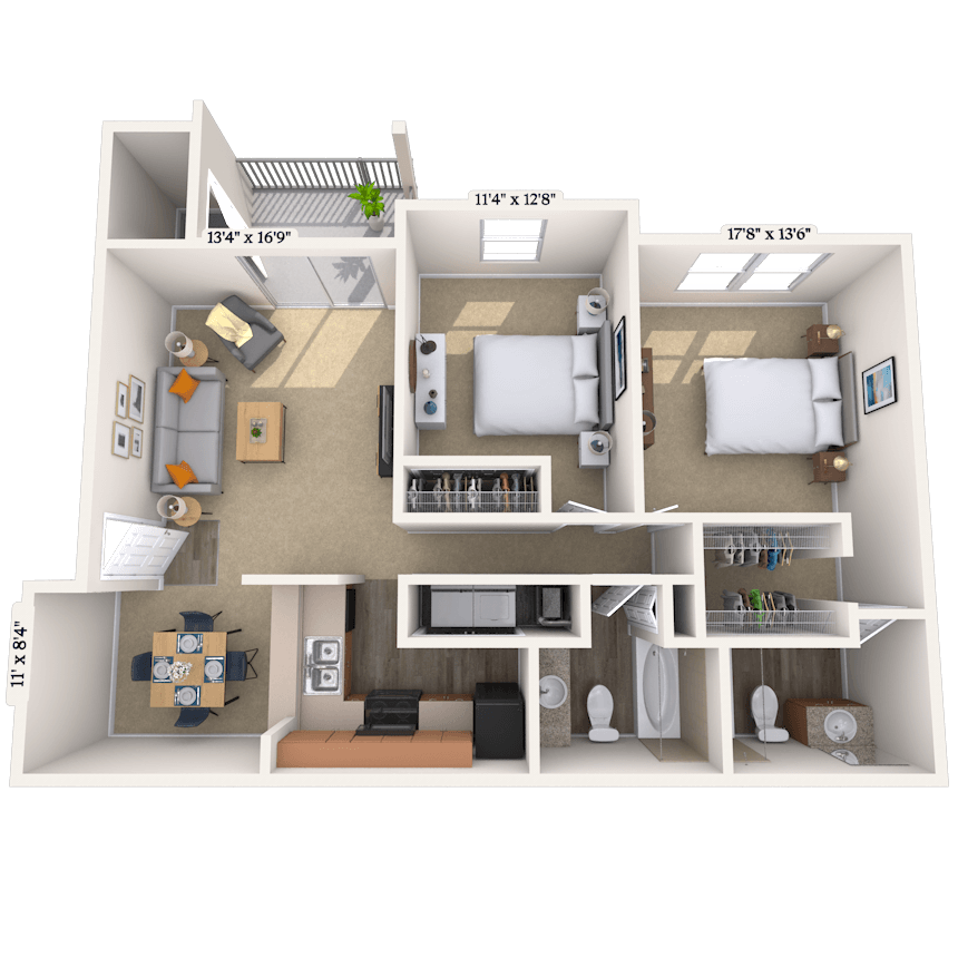 Floorplan image of unit 011226