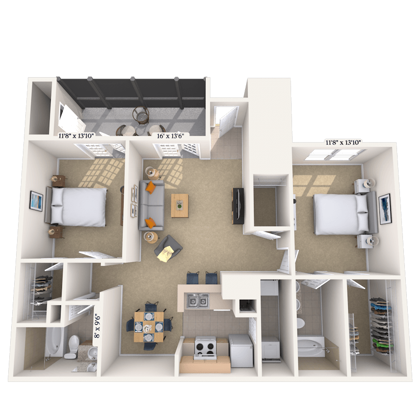 Floorplan image of unit 011811