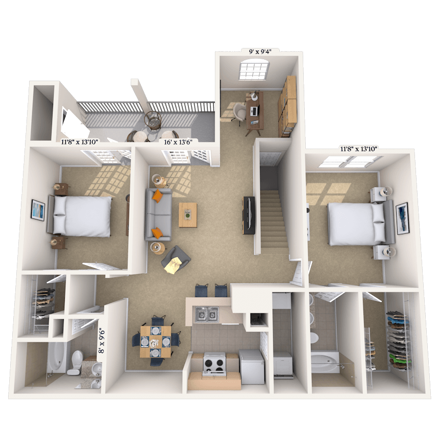 Floorplan image of unit 011821