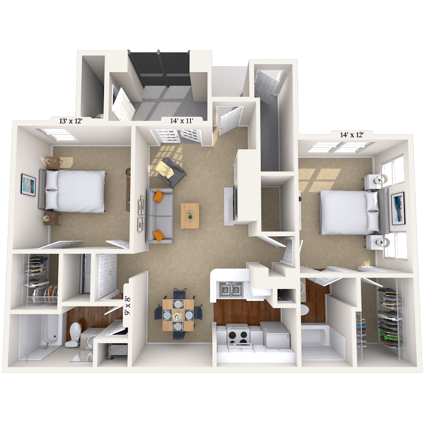 Floorplan image of unit 010811