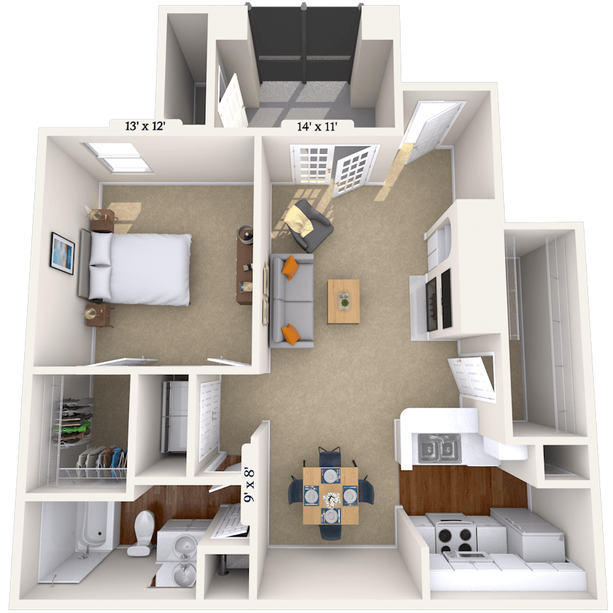 Floorplan image of unit 011216