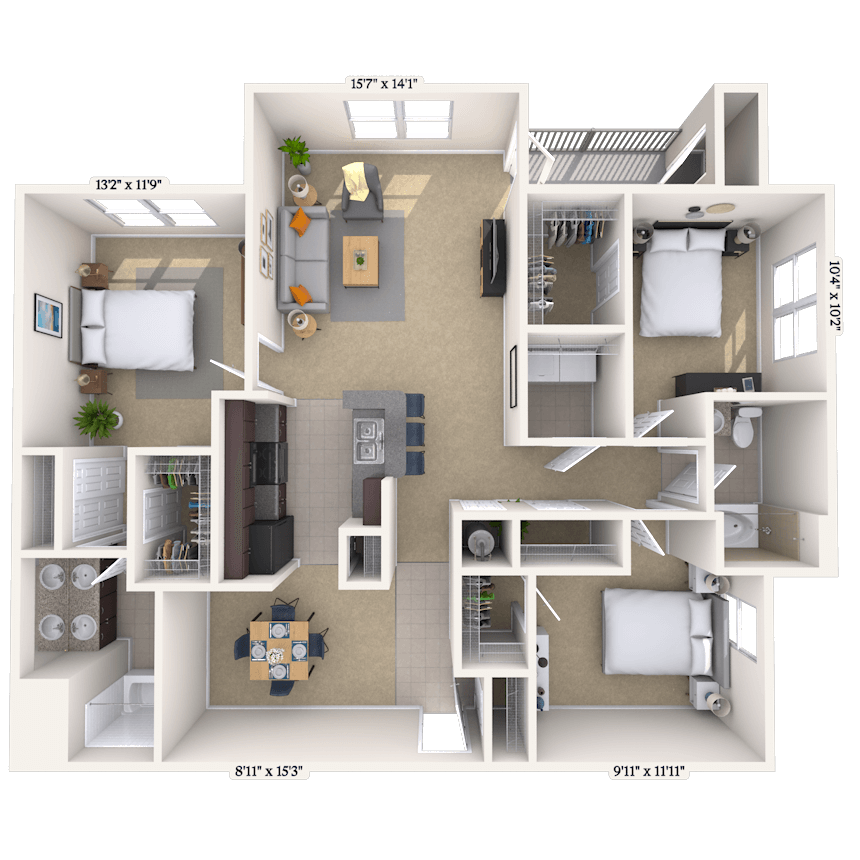 Floorplan image of unit 0505-301