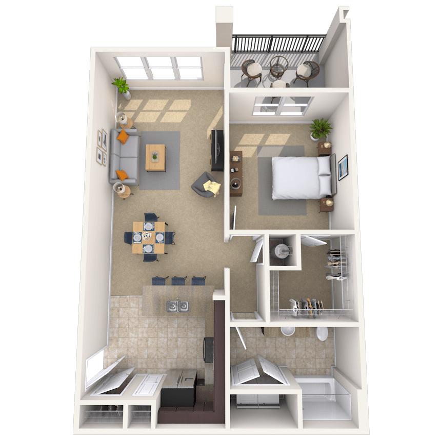 Floorplan image of unit 011104