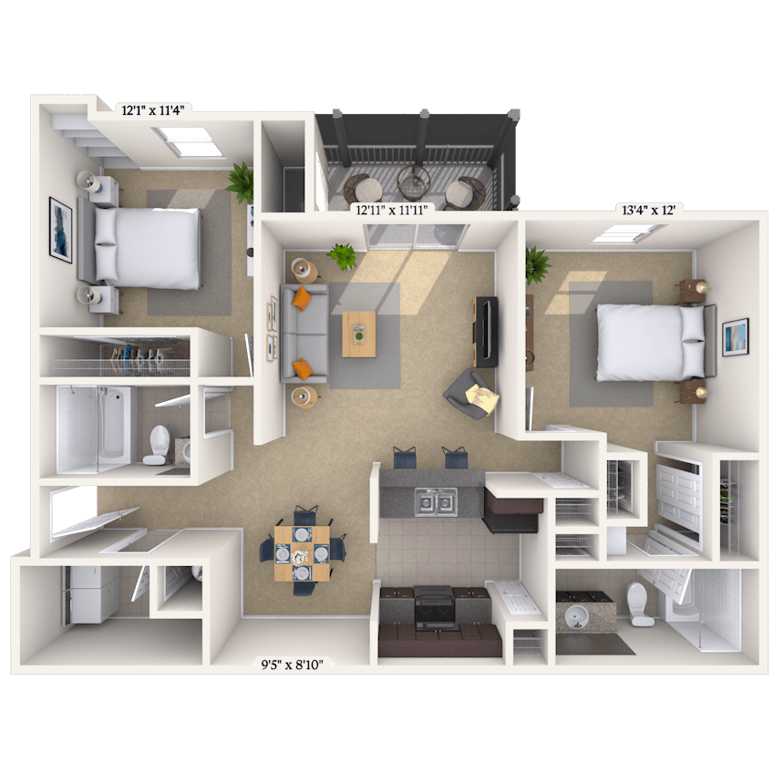 Floorplan image of unit GG203