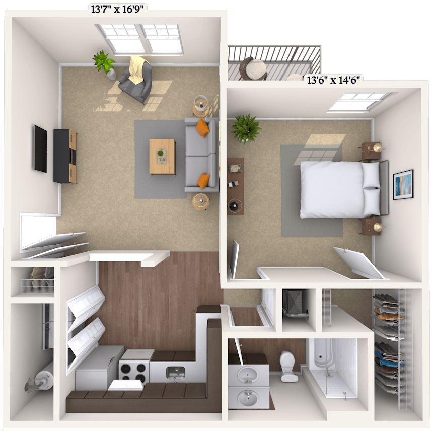 Floorplan image of unit 202009