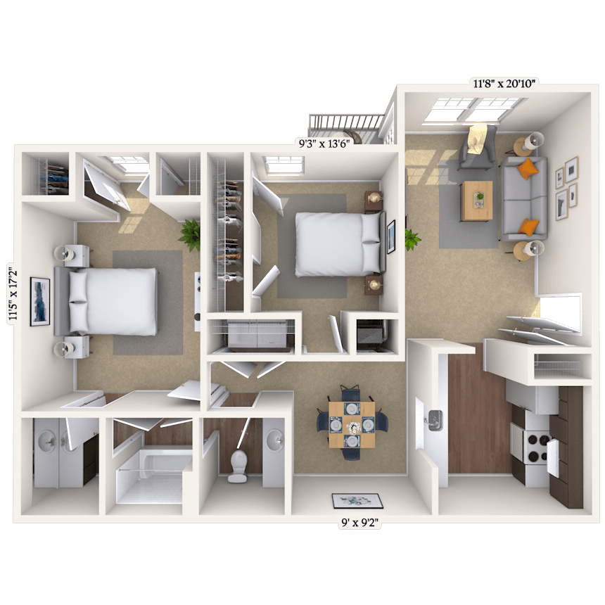 Floorplan image of unit 181808