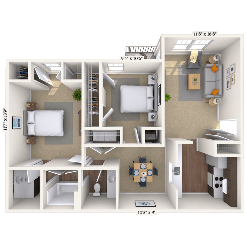 Floorplan image of unit 010109