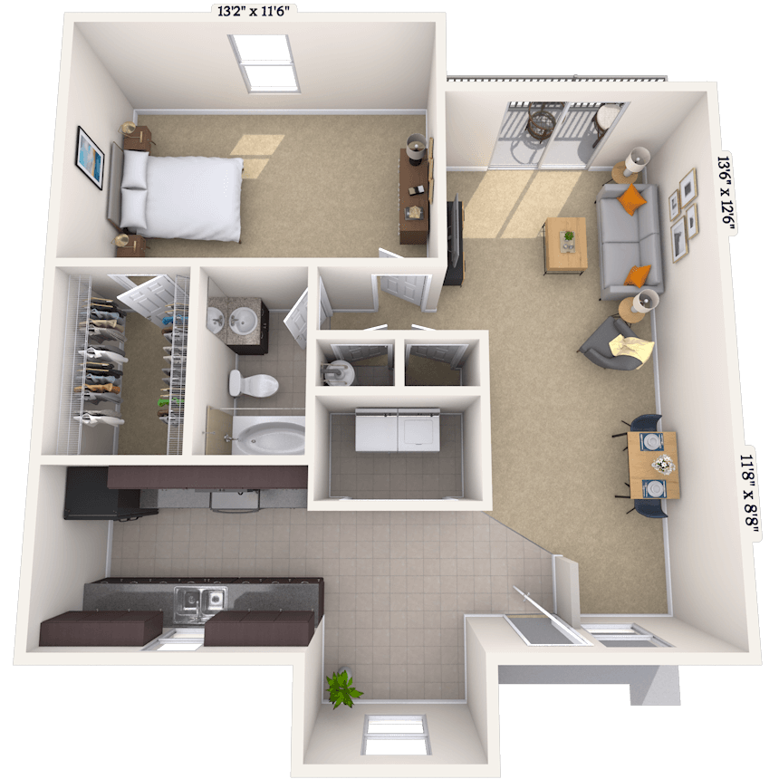Floorplan image of unit 03312