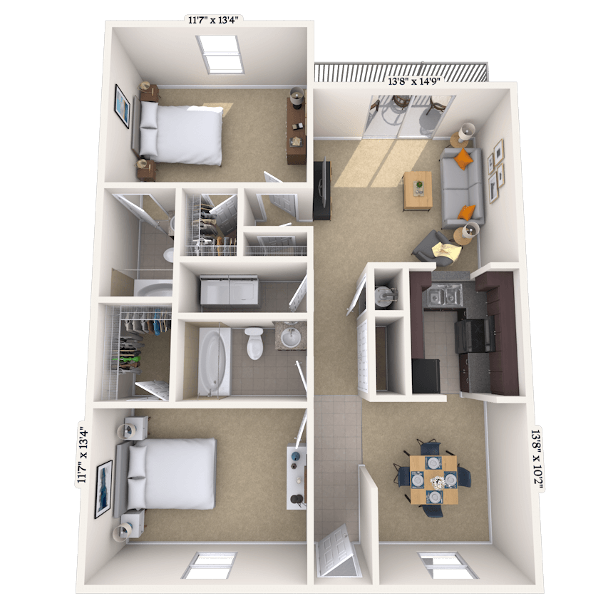 Floorplan image of unit 02210