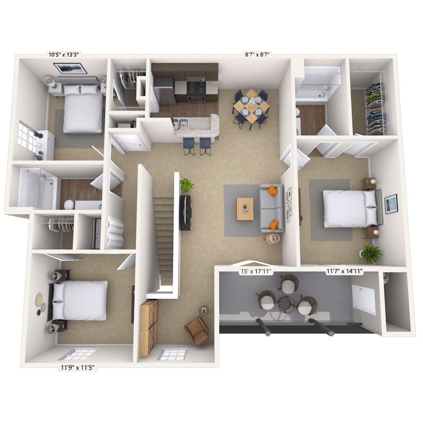 Floorplan image of unit 010228