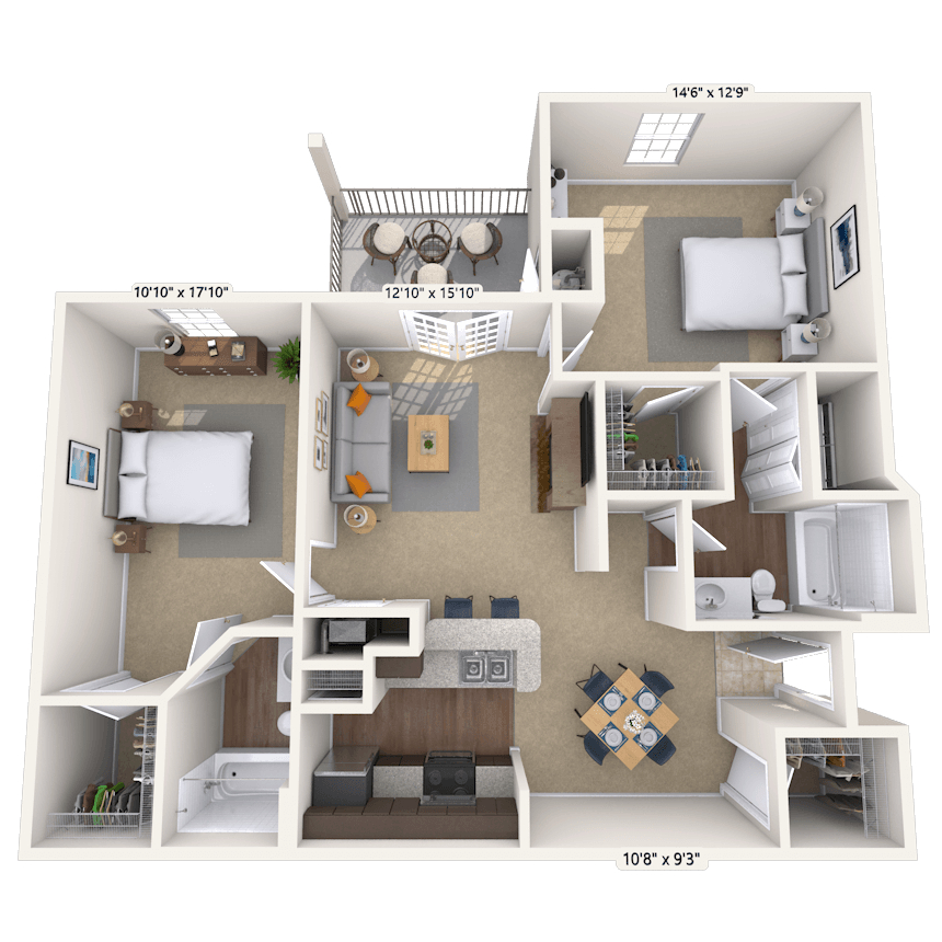Floorplan image of unit 010431