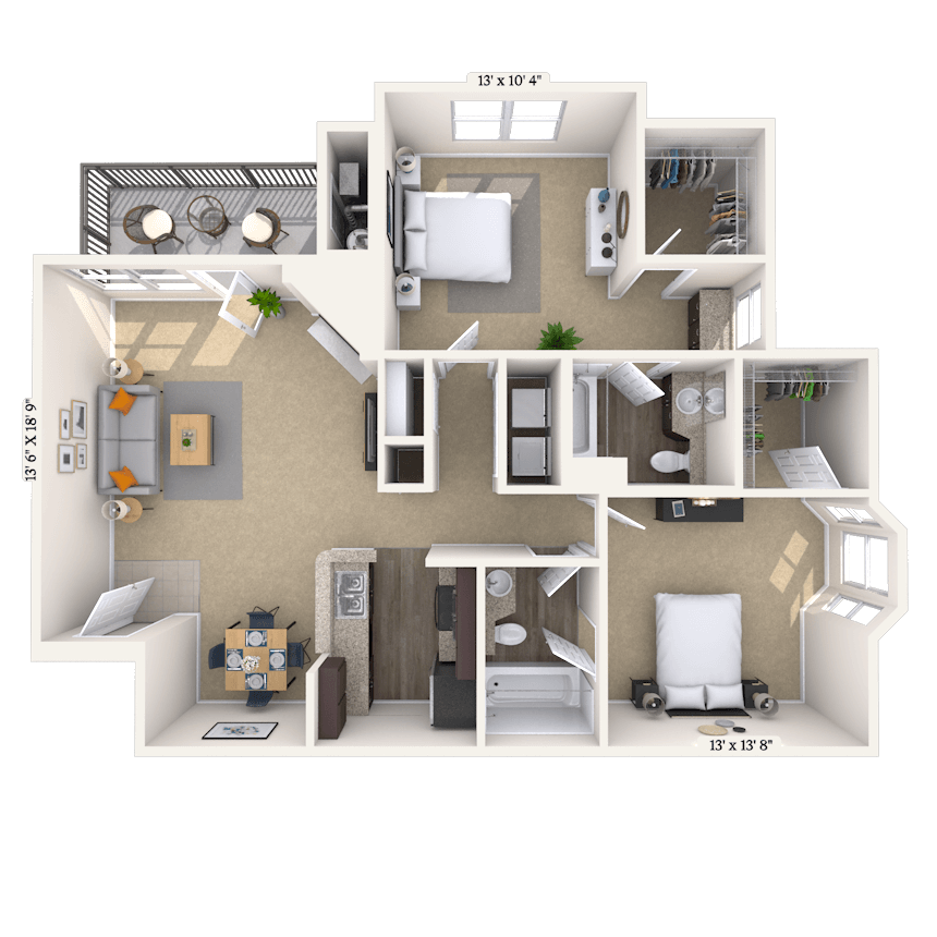 Floorplan image of unit 08816