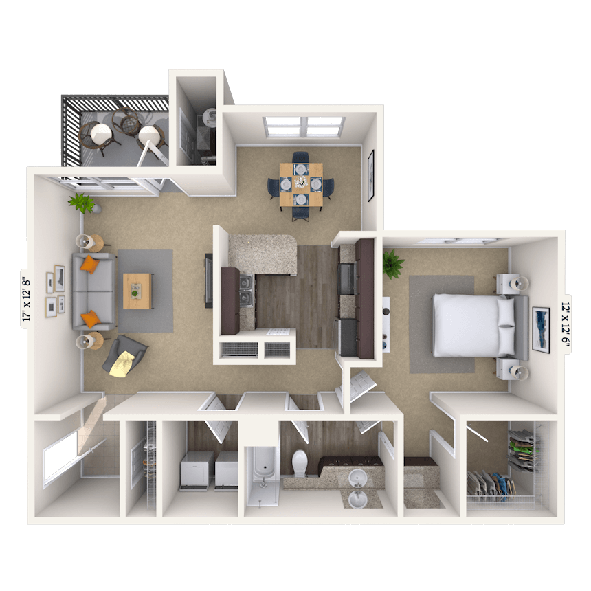 Floorplan image of unit 151517
