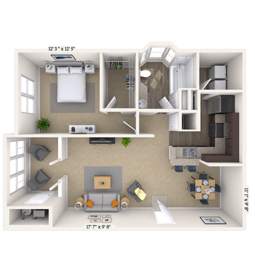 Floorplan image of unit 171715