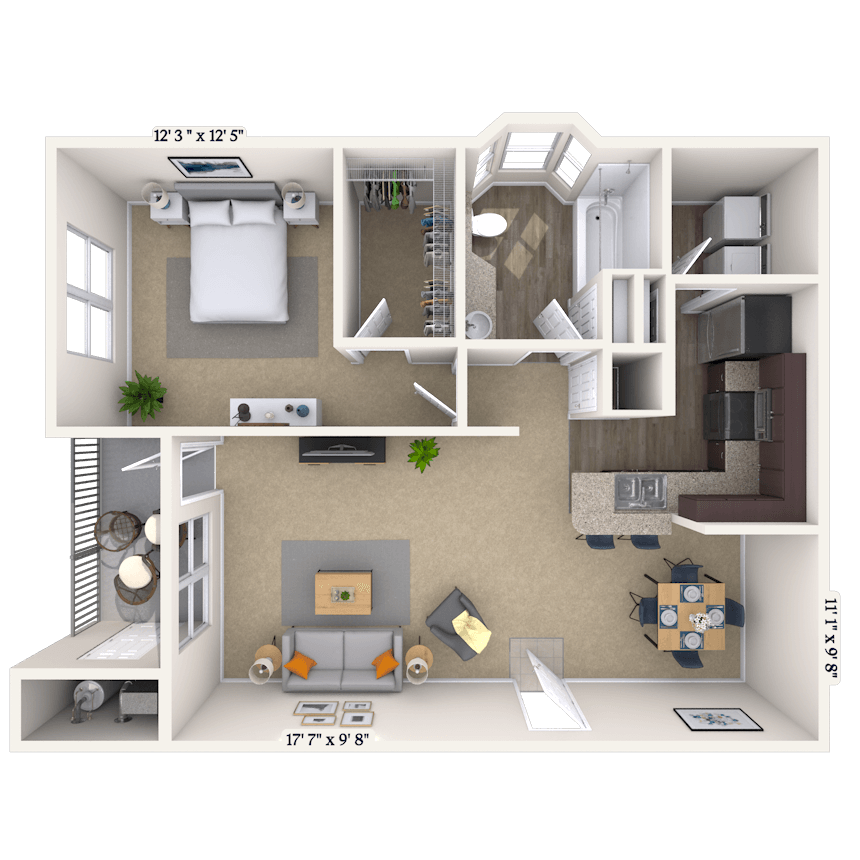 Floorplan image of unit 171717