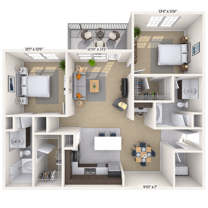 Floorplan image of unit 0707204