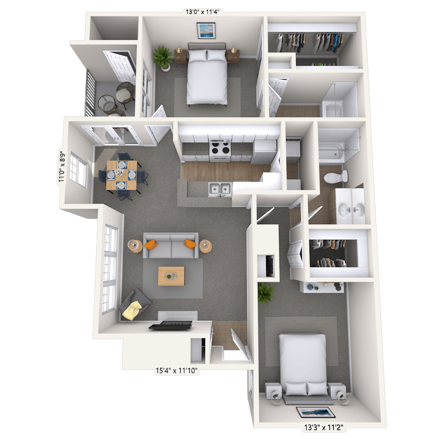 Floorplan image of unit 06605
