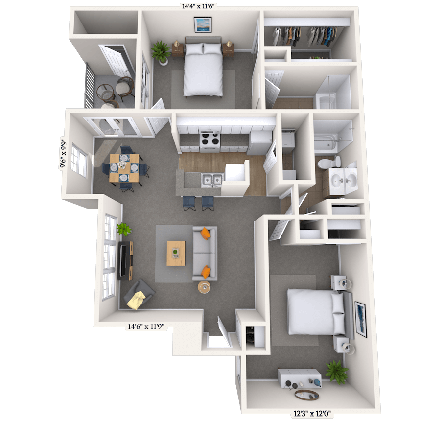 Floorplan image of unit 09903
