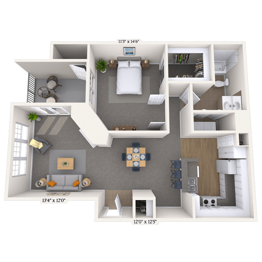 Floorplan image of unit 09906