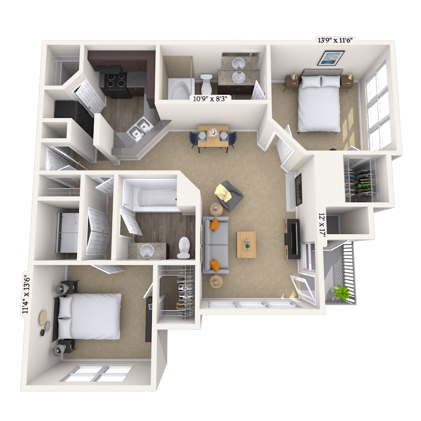 Floorplan image of unit 20358932