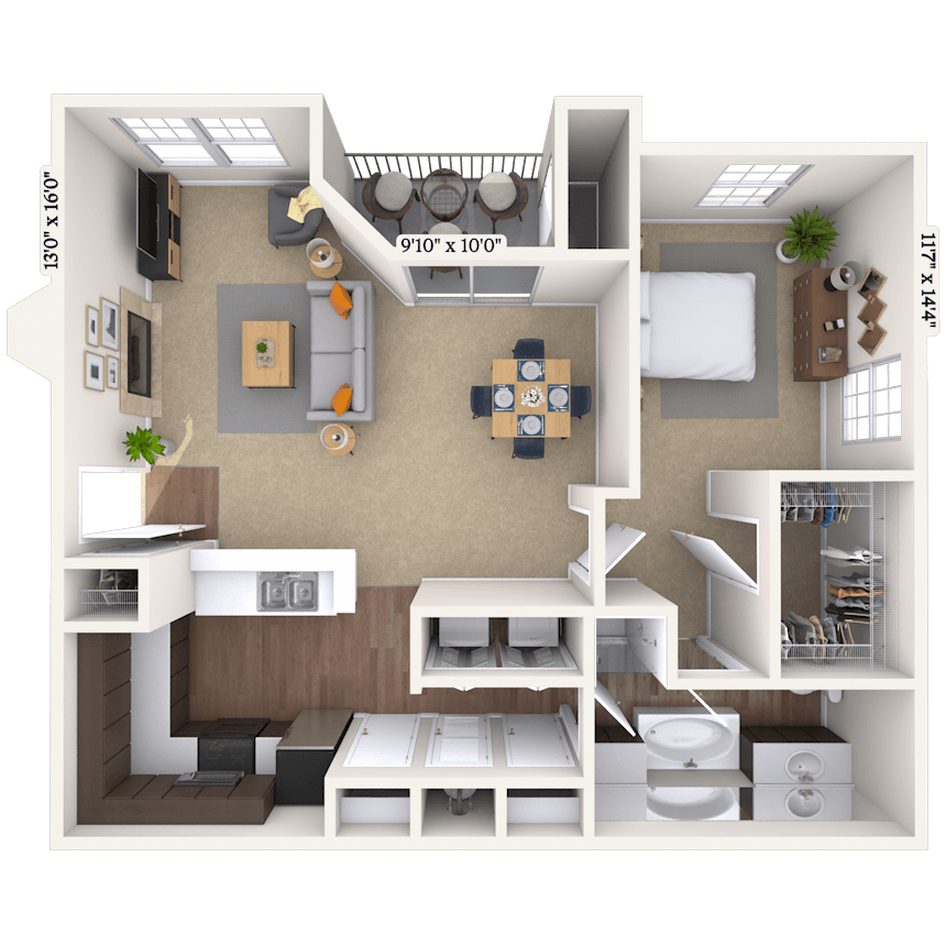 Floorplan image of unit 19795222
