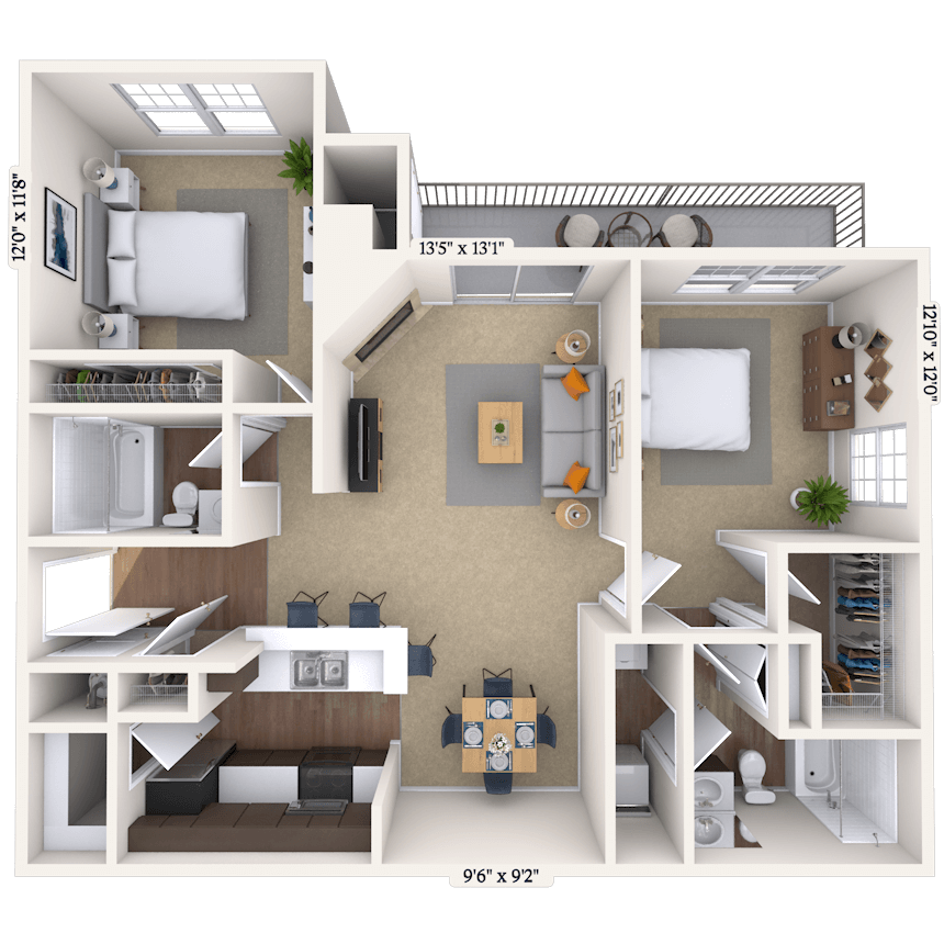Floorplan image of unit 25163543