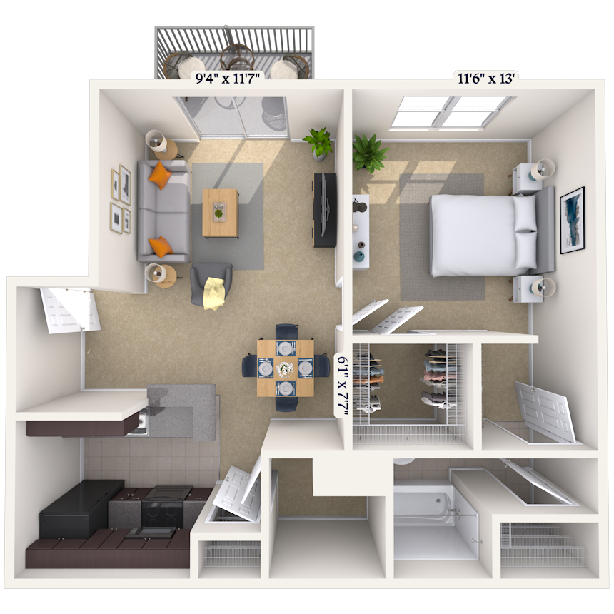 Floorplan image of unit PC15881