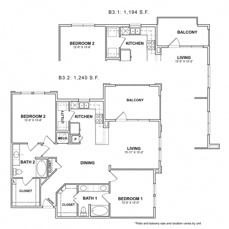 Floorplan detail - The Sound