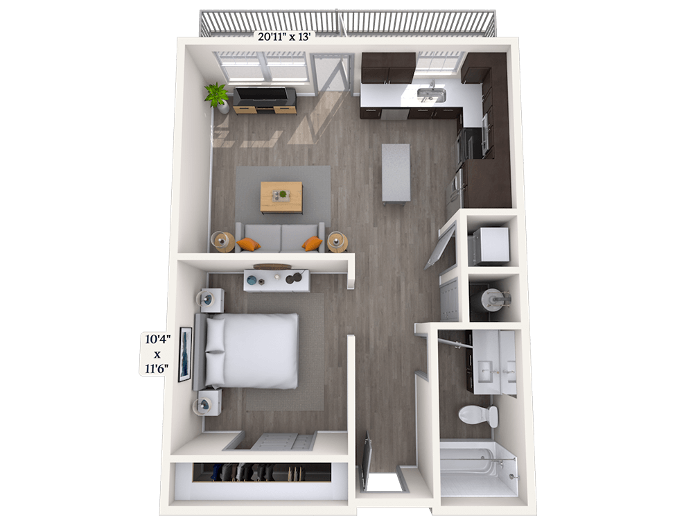 Floorplan image of unit 483
